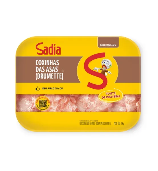 Coxinha da Asa de Frango Sadia Bandeja 1kg -Caixa c/12 — Sadia
