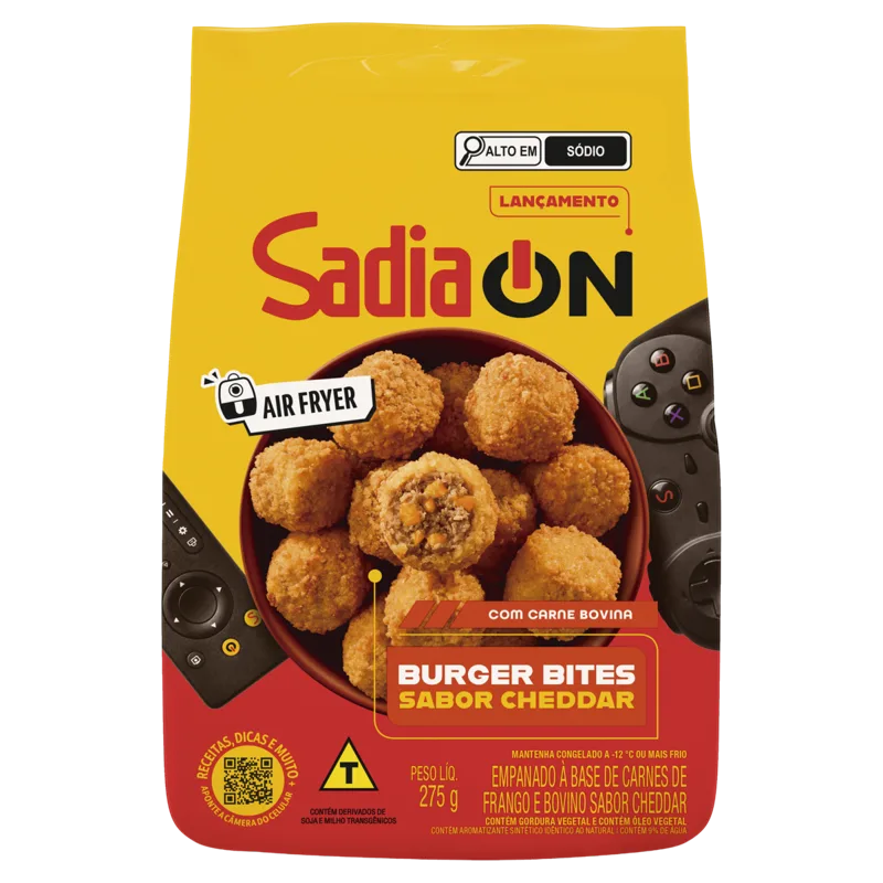 Burguer Bites Sabor Cheddar - 275g Sadia On — Central MBRF