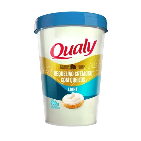 Requeijao Qualy Light 200G -Caixa c/24 — Qualy
