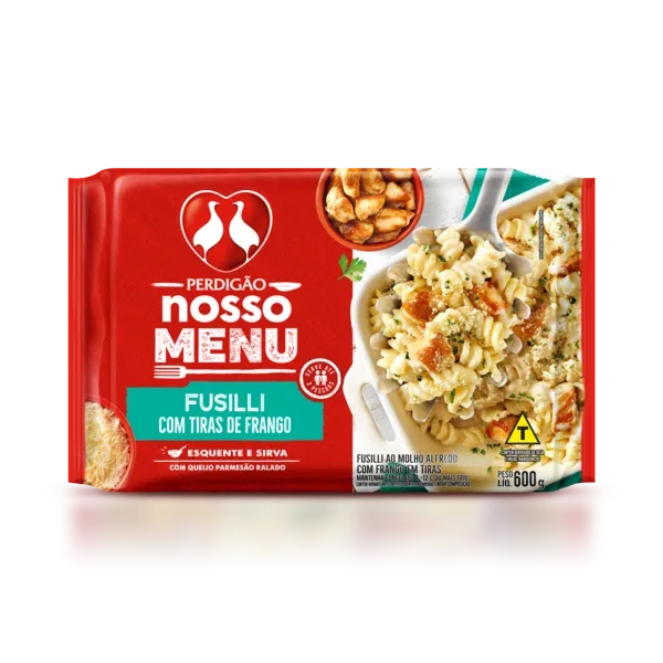 Fusilli com Tiras de Frango Perdigão Meu Menu 600g -Caixa c/6 — Perdigão