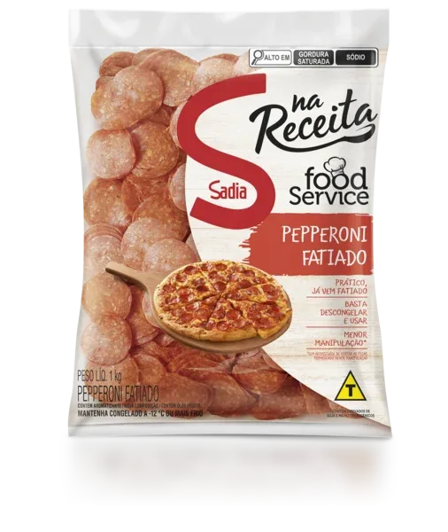 Salame Pepperoni Fatiado Sadia 1kg -Caixa c/2 — Sadia