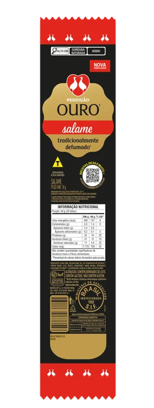 Salame Defumado Perdigão Ouro Caixa 3kg — Perdigão