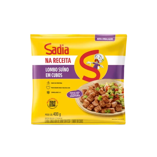 Lombo Suíno em Cubos Sadia 400g - Caixa c/12 — Sadia