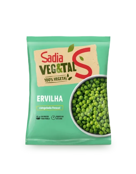 Ervilha Congelado Sadia Veg&Tal  1Kg -Caixa c/10 — Sadia Veg&Tal