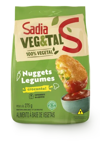 Nuggets de Legumes Sadia Veg&Tal 275g - Caixa c/ 15 — Sadia