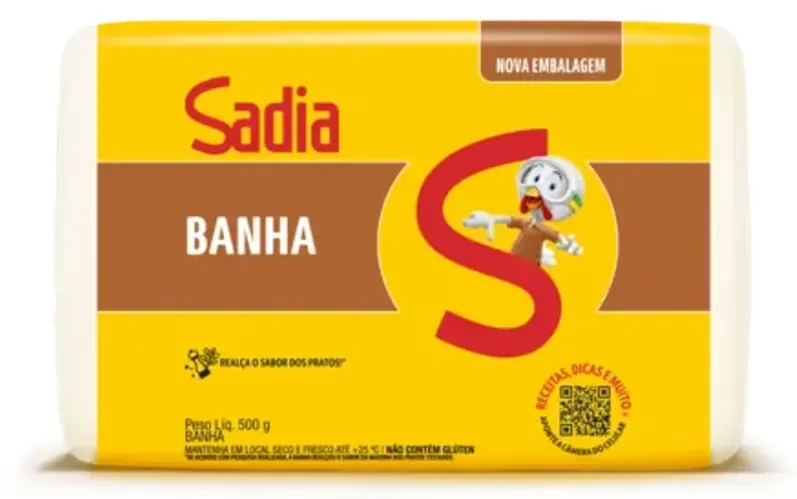 Banha Sadia 500g -Caixa c/18 — Sadia