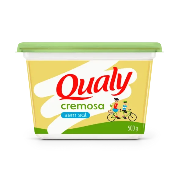 Margarina Qualy Cremosa sem Sal 500g -Caixa c/12 — Qualy