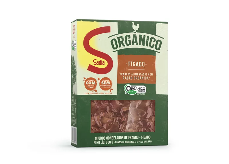 Fígado de Frango Sadia Orgânico 600g -Caixa c/16 — Sadia Orgânico