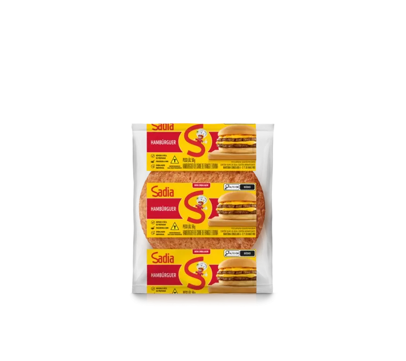 Hambúrguer de Carne de Frango e Bovina Sadia  56g -Caixa c/36 — Sadia