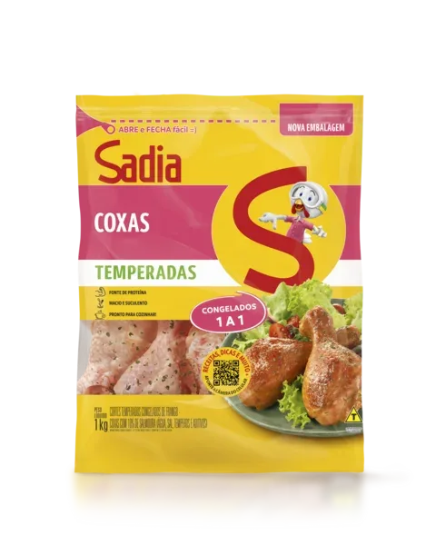 Coxa de Frango Temperada Sadia 1kg -Caixa c/8 — Sadia