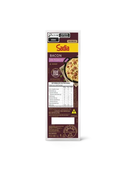 Bacon Defumado Pedaço Sadia Caixa 3kg — Sadia