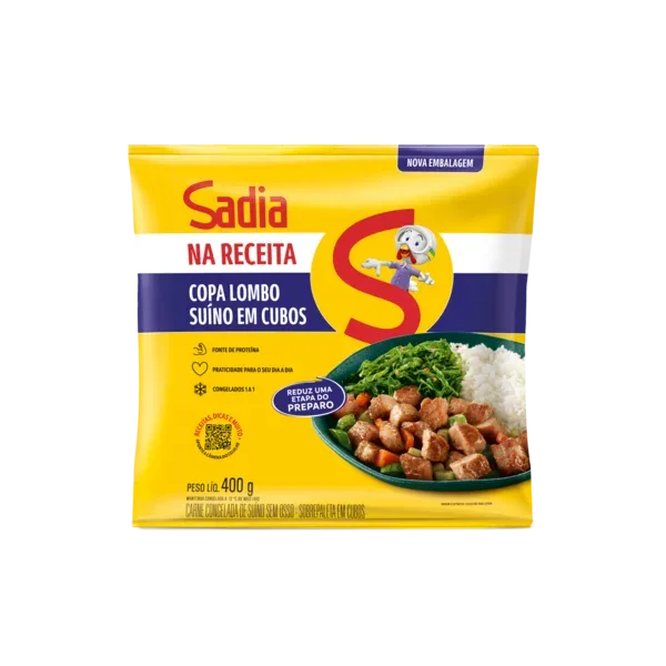 Copa Lombo Suíno em Cubos Sadia 400g - Caixa c/12 — Sadia