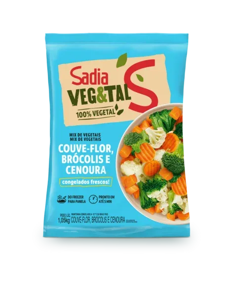 Mix de Vegetais Congelados Sadia Veg&Tal  1,05kg -Caixa c/10 — Sadia Veg&Tal