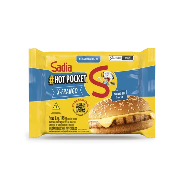 Hot Pocket Sadia X-Frango 145g -Caixa c/18 — Sadia
