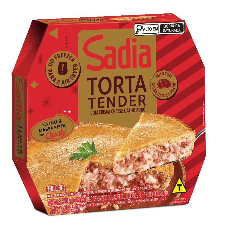 Torta Tender com Cream Cheese e Alho Poró Sadia 500 g — Sadia