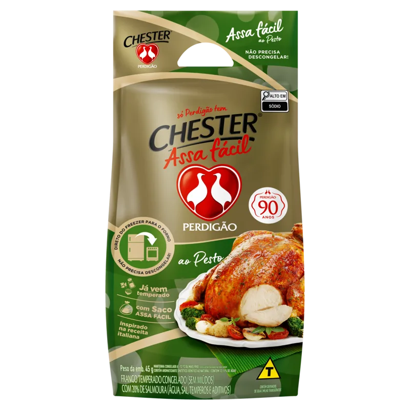 Chester Inteiro Congelado Assa Fácil Cx - 16kg a 21kg — Perdigão