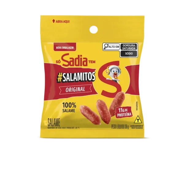 Snack Salamitos Tradicional Sadia 36g -Caixa c/50 — Sadia