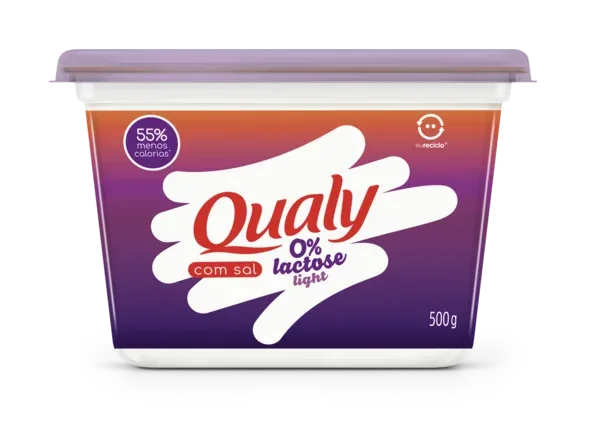 Margarina Qualy Light/Zero Lactose com Sal 500g -Caixa c/12 — Qualy