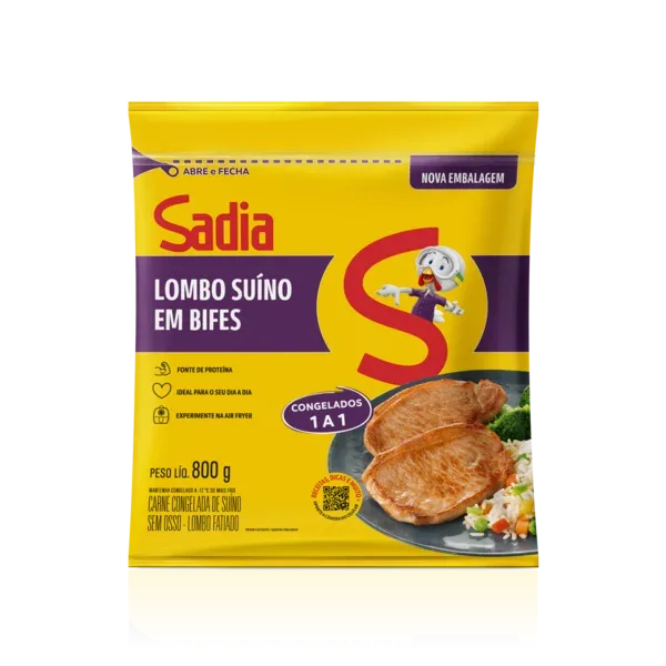 Lombo Suíno Fatiado Sadia 800g - Caixa c/10 — Sadia