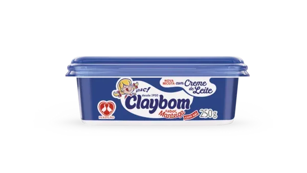 Margarina Sabor Manteiga com Sal Claybom Pote 250g -Caixa c/24 — Claybom