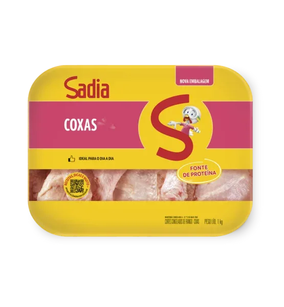 Coxa de Frango Sadia 1kg Bandeja -Caixa c/12 — Sadia
