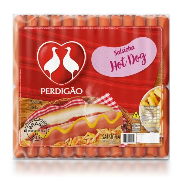 Salsicha Hot-Dog sem Corante Perdigão Caixa 11,2kg — Perdigão