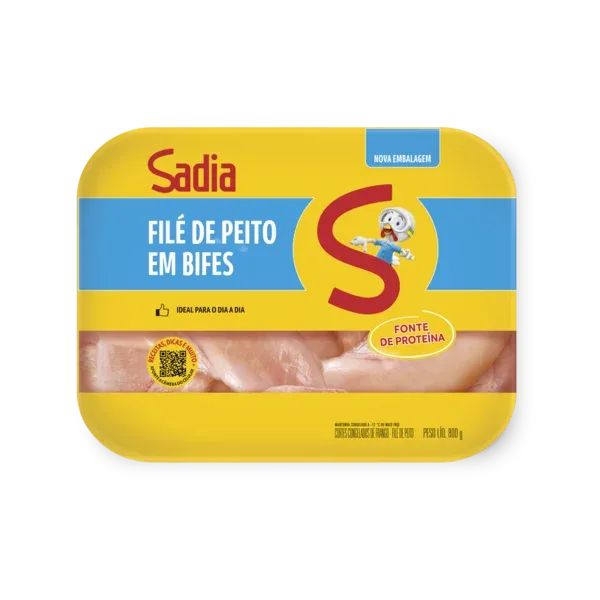 Filé de Peito de Frango em Bifes Sadia 800g -Caixa c/12 — Sadia