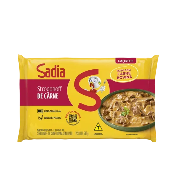 STROGONOFF DE CARNE BOVINA 500G SD CONG — Sadia