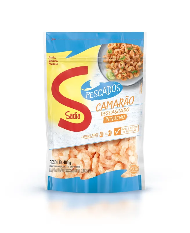 Camarão Vannamei 80/100pcs Sadia 400g  -Caixa c/25 — Central MBRF
