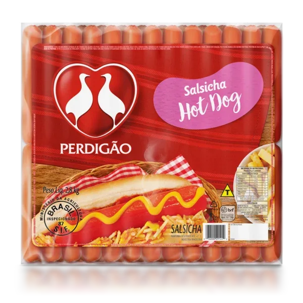 Salsicha Hot-Dog Perdigão 2,8kg -Caixa c/4 — Perdigão