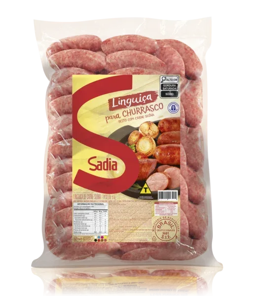 LINGUICA SUINA SADIA MEIO GOMO CX15KG — Sadia