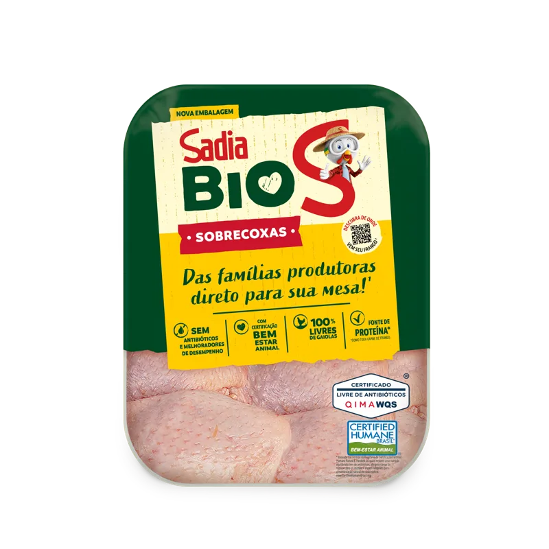 Sobrecoxa de Frango Sadia Bio 1kg -Caixa c/12 — Sadia Bio