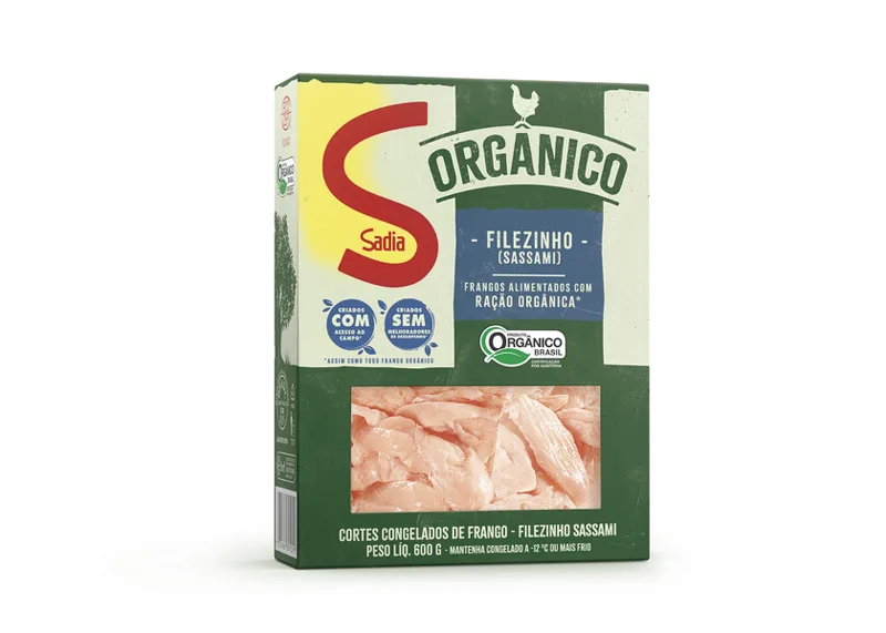 Filezinho Peito Frango Sadia Orgânico 600g -Caixa c/16 — Sadia Orgânico