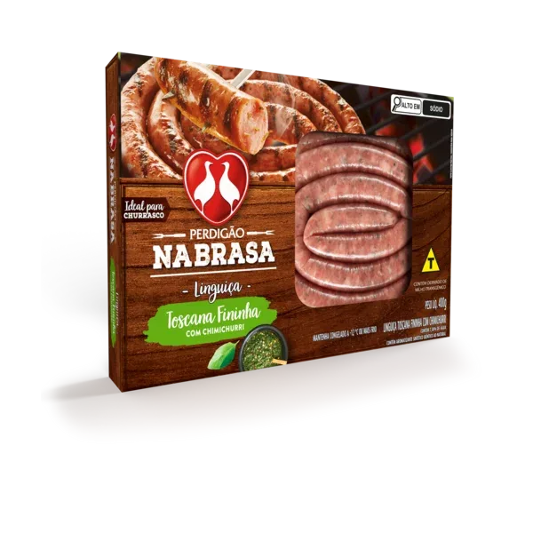 Linguiça Toscana Fininha Chimichurri Perdigão Na Brasa 400g -Caixa c/20 — Perdigão Na Brasa