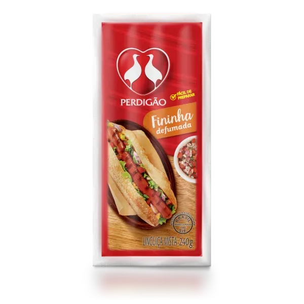 Linguiça Mista Defumada Fininha Perdigão 240g -Caixa c/21 — Perdigão