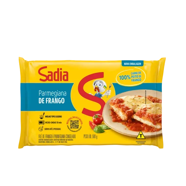 Frango à Parmegiana Sadia  500g -Caixa c/6 — Sadia