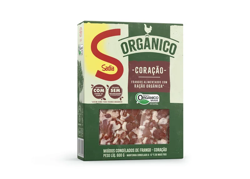 Coração de Frango Sadia Orgânico 600g -Caixa c/16 — Sadia Orgânico