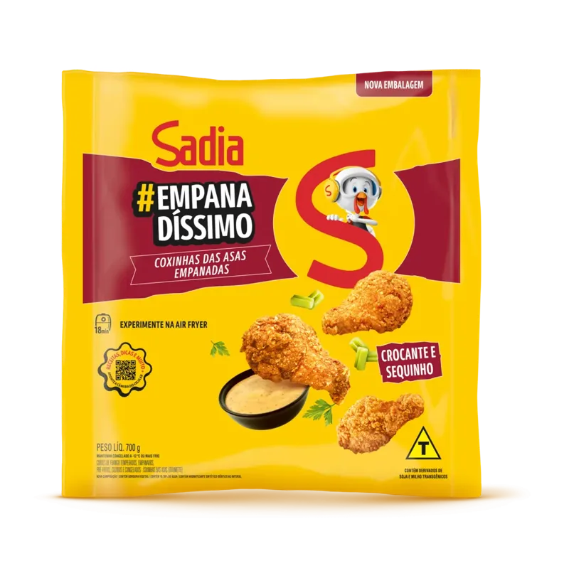 Coxinha da Asa Empanada Sadia  700g -Caixa c/8 — Sadia