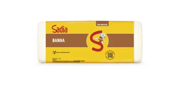 Banha Sadia 1kg -Caixa c/18 — Sadia