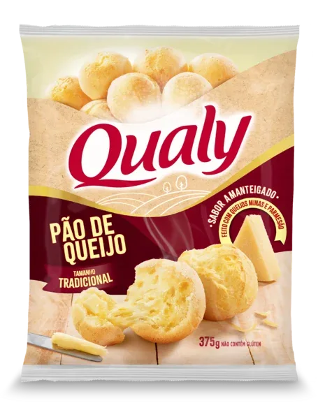 Pão De Queijo Amanteigado Qualy 375G -Caixa c/20 — Qualy