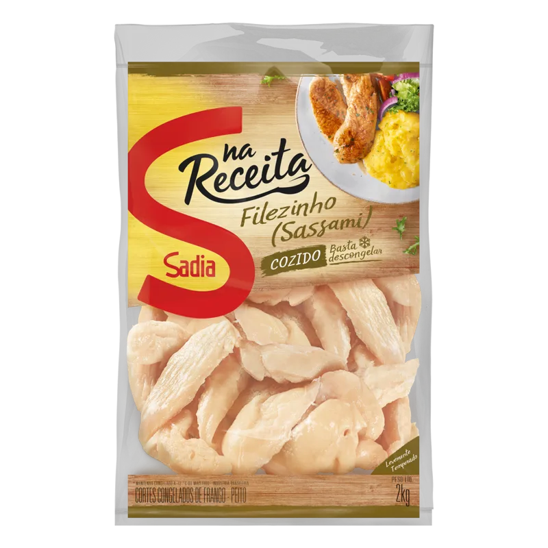 Filezinho Sassami Cozido Sadia Na Receita 2kg -Caixa c/5 — Sadia