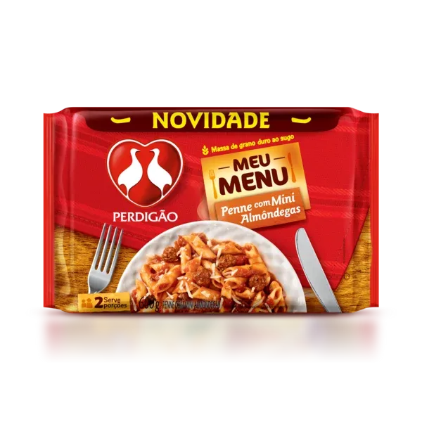 Penne com Mini Almôndegas Perdigão Meu Menu  600g -Caixa c/6 — Perdigão