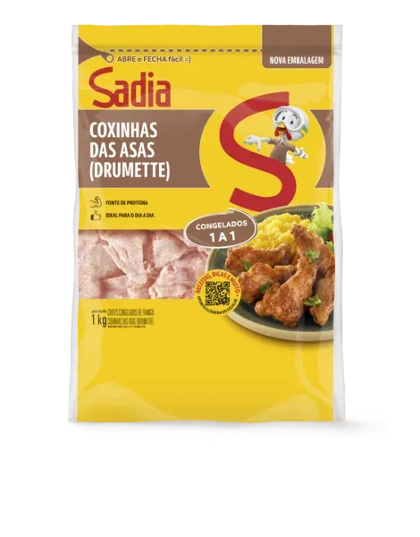 Coxinha da Asa de Frango Sadia 1kg -Caixa c/8 — Sadia