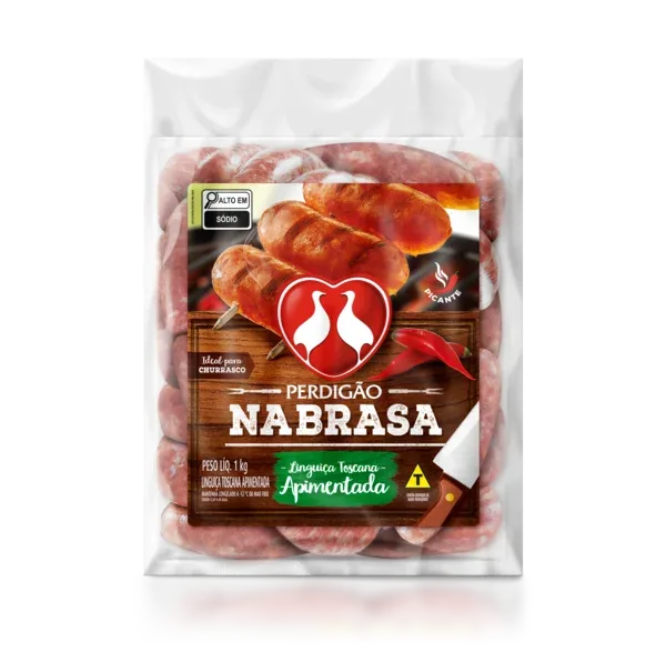 Linguiça Toscana Apimentada Perdigão Na Brasa 1kg -Caixa c/12 — Perdigão Na Brasa