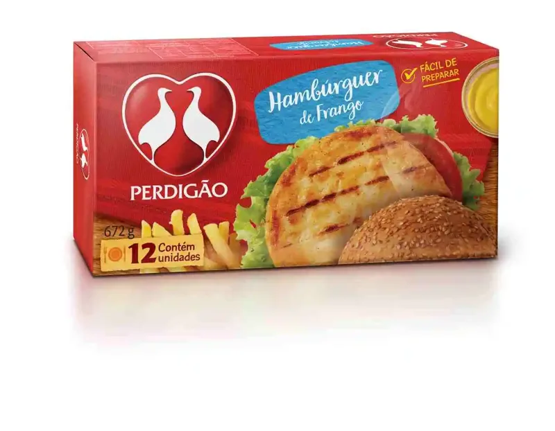 Hamburguer Frango Perdigão 672g -Caixa c/12 — Perdigão
