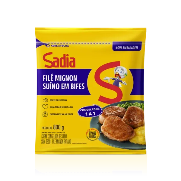 Filé Mignon Suíno Fatiado Sadia 800g - Caixa c/10 — Sadia