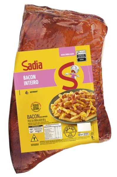 Bacon Defumado Manta Sadia Peso Variável de 3 até 4kg -Caixa c/4 — Sadia