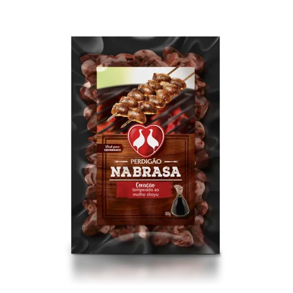 Coração de Frango Temperado Molho Shoyu Perdigão Na Brasa 800g -Caixa c/9 — Perdigão Na Brasa