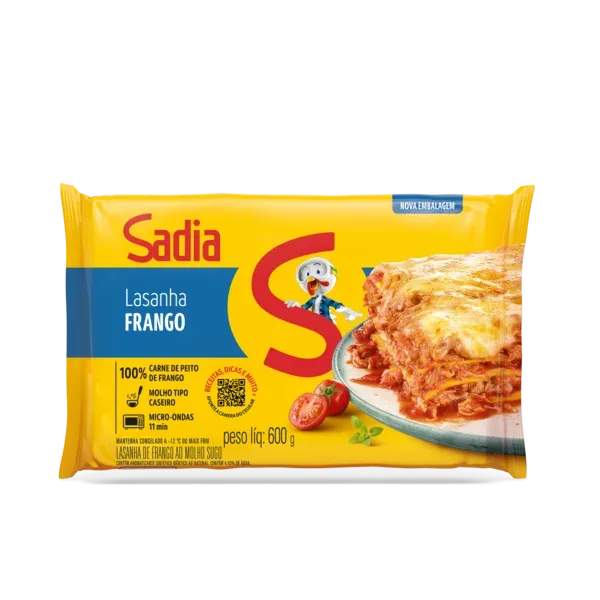 Lasanha Frango Sadia  600g -Caixa c/6 — Sadia