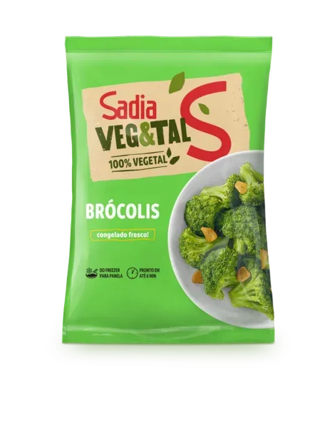Brócolis Congelado Sadia Veg&Tal  1kg -Caixa c/10 — Sadia Veg&Tal